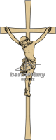 Rmisches Kreuz Bronze mit Christus