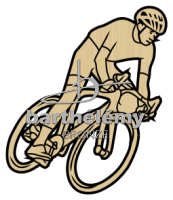 Fahrradfahrer Bronze