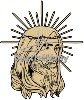 Christus mit Strahlen Bronze
