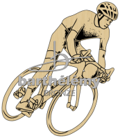 Rennradfahrer Bronze